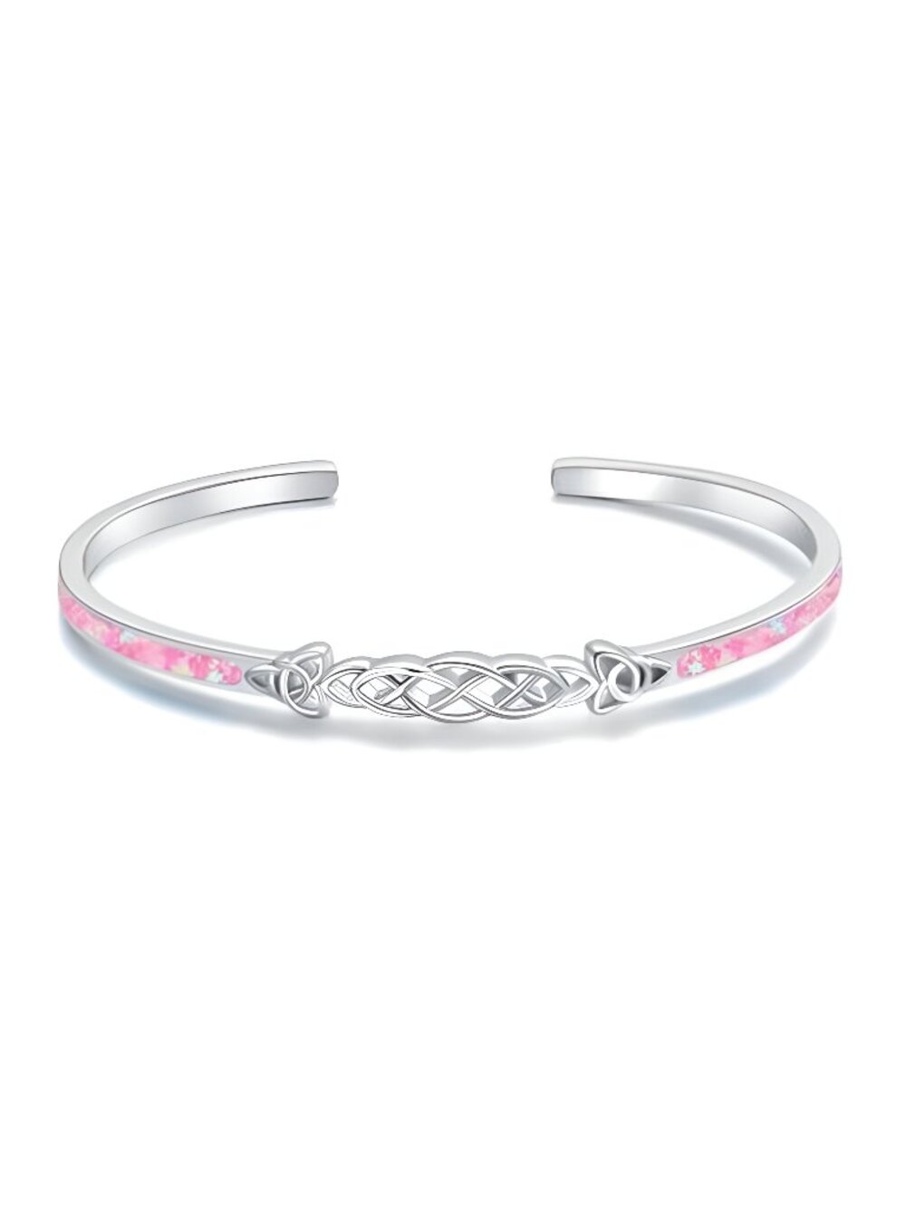 Bracelet for Women Opal Bracelet 925 Sterling Silver Opal Cuff Bangle